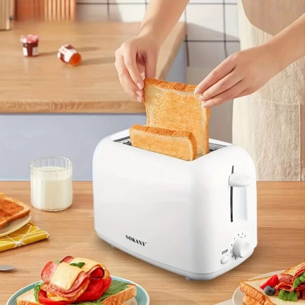 2 Slice Stainless Steel Toaster with Auto Shut Off