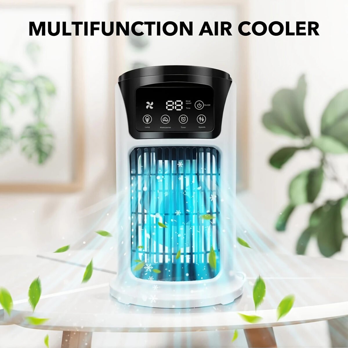 Air Conditioner Humidifier with Cooling Light Fan