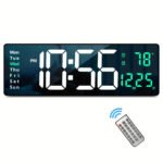 Digital Wall Clock with LED Display