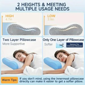 Ergonomic Cervical Pillow for Premium Bed Pillows 2