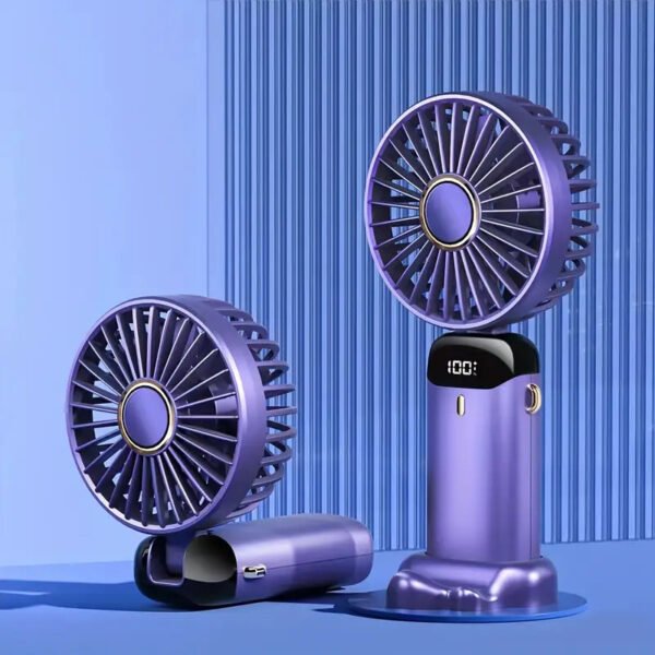 Mini Portable Fan with LED Display