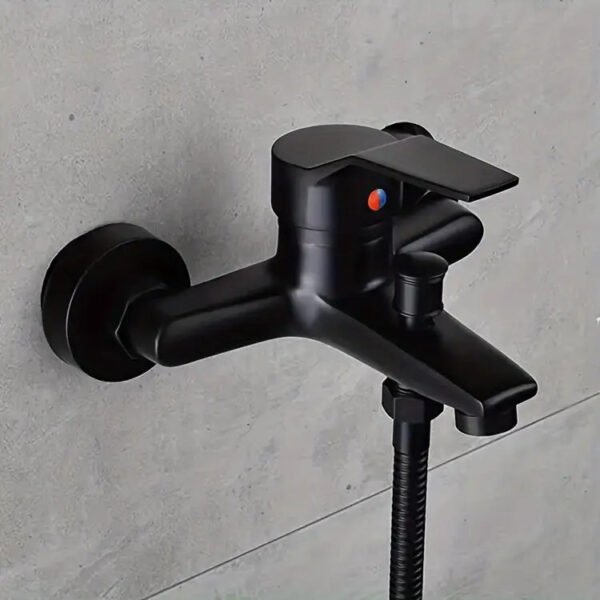 Modern Black Brass Bathroom Faucet