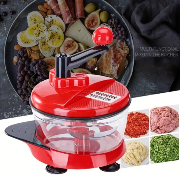 Pack Manual Food Processor Hand Crank Mincer Blender