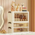 Set Folding Desktop Storage Box with Drawer Multi functional Desktop Organizer