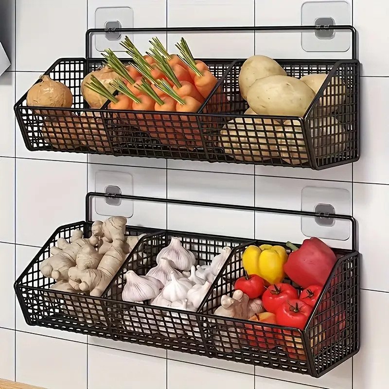 2 Tier Wall Mounted Metal Kitchen