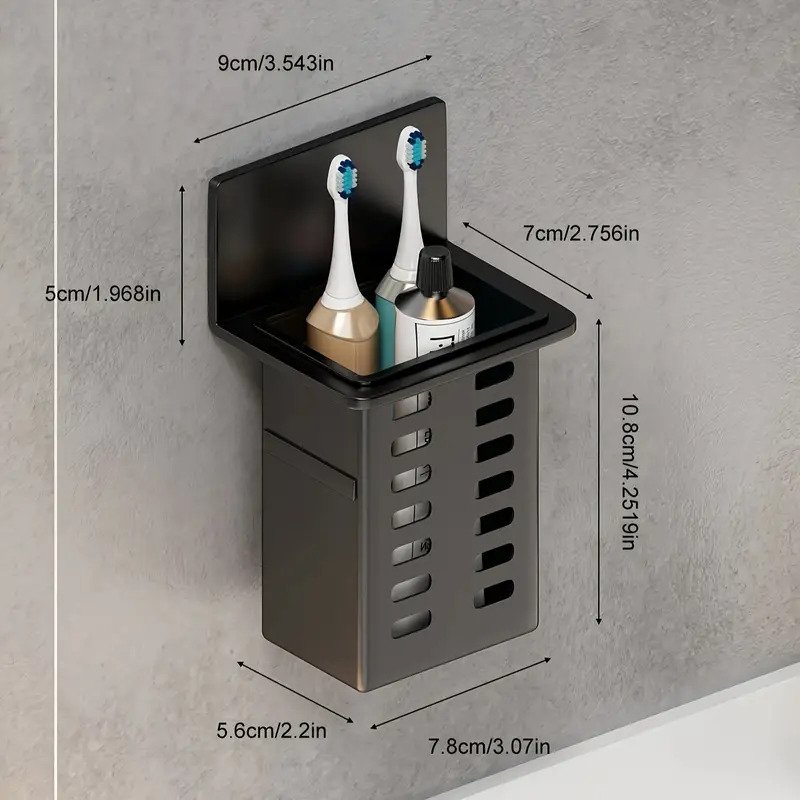 3pcs Wall Mounted Toothbrush Storage Rack2