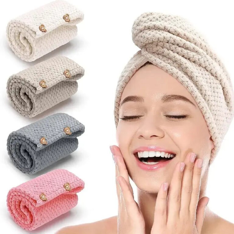 Dry Microfiber Hair Turban Towel