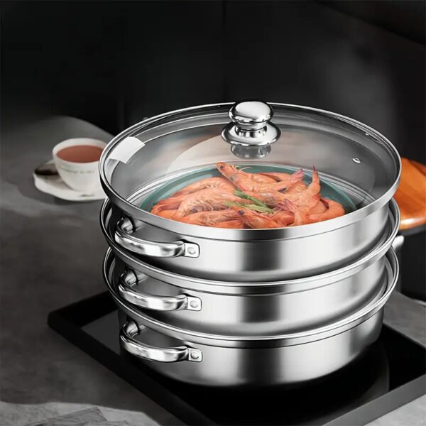 Shaon Steel Steamer Durable