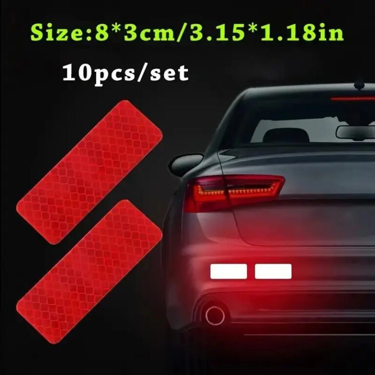 10pcs Car Bumper Reflective Stickers