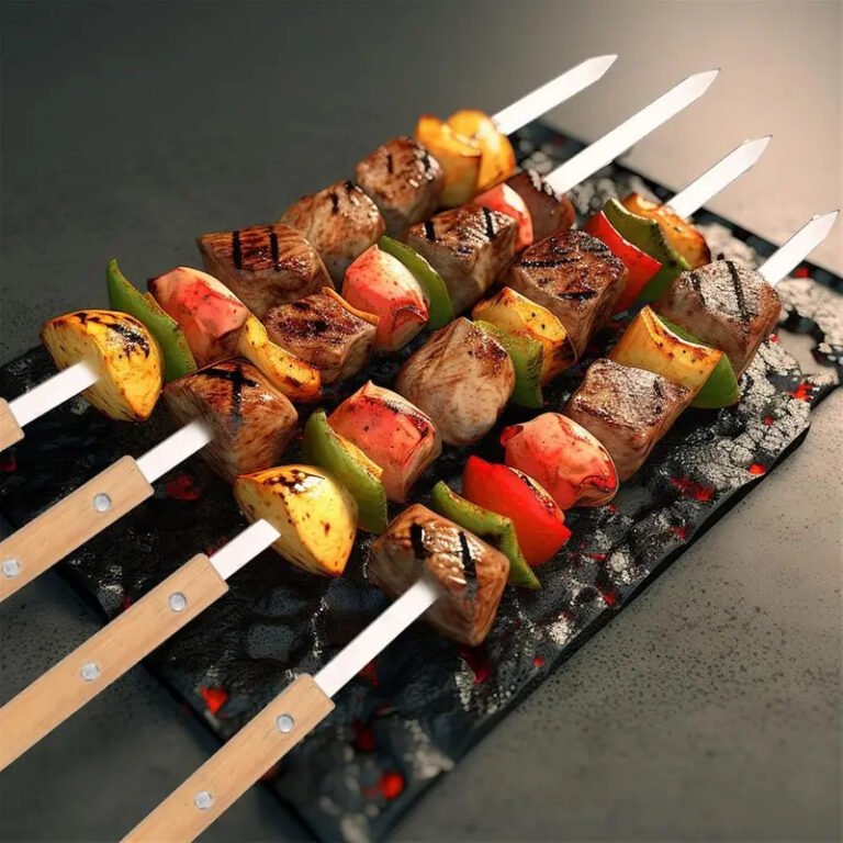 12pcs Steel BBQ Skewers