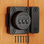 1pc Black Metal Cabinet Lock