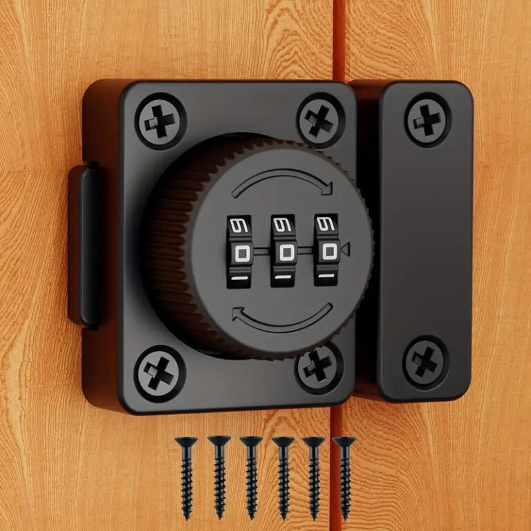 1pc Black Metal Cabinet Lock