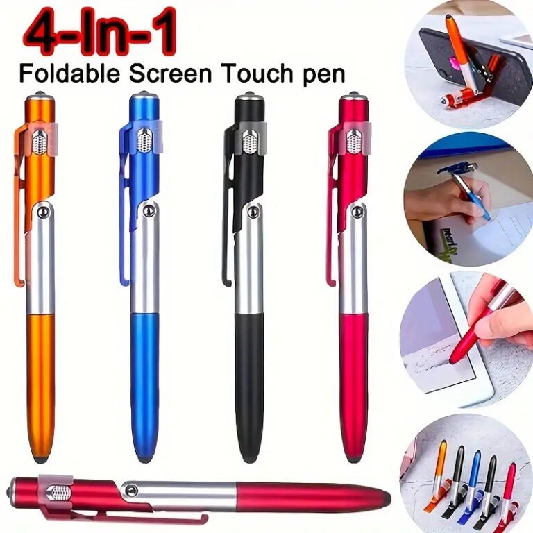 1pc Foldable Ballpoint Pen Stylus