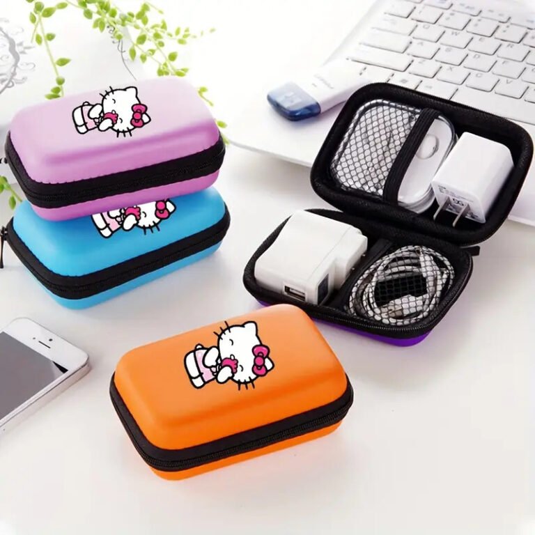 1pc Headphone Charger Cable Organizer Bag
