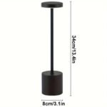 1pc Modern Metal Touch Table Lamp