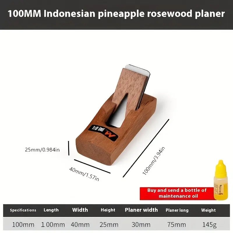1pc Premium Handcrafted Woodworking Planer