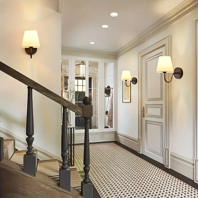 2 modern wall lamps