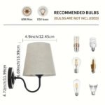 2pcs Industrial Retro Wall Light