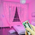 300 LED Pink Fairy Curtain Lights