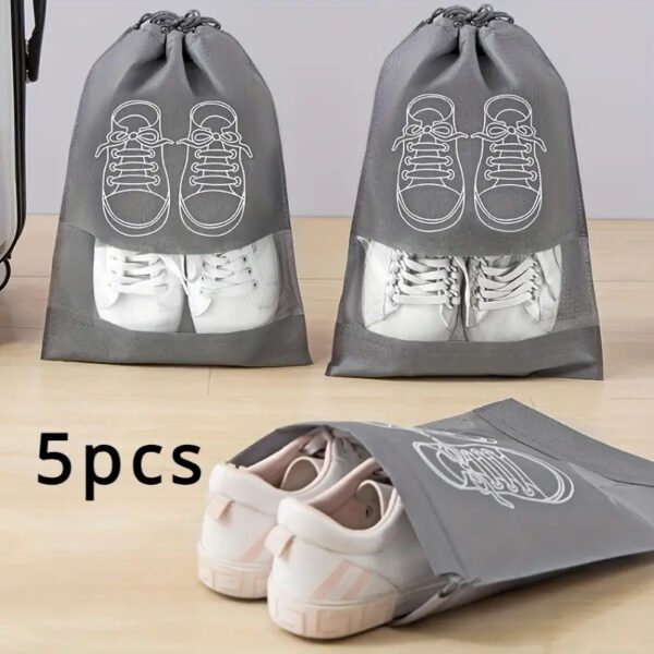 5Pack Waterproof Plastic Shoe Storage Bags