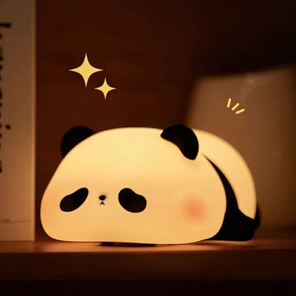 Adorable Panda Silicone Night Light