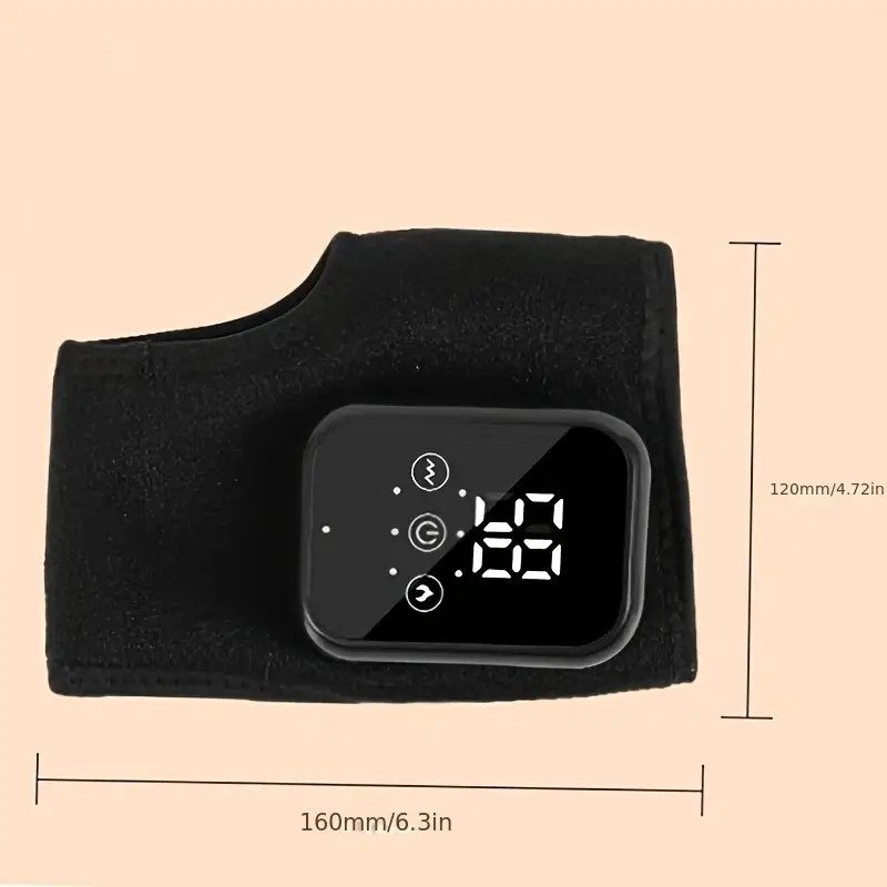 An ankle heating massager for