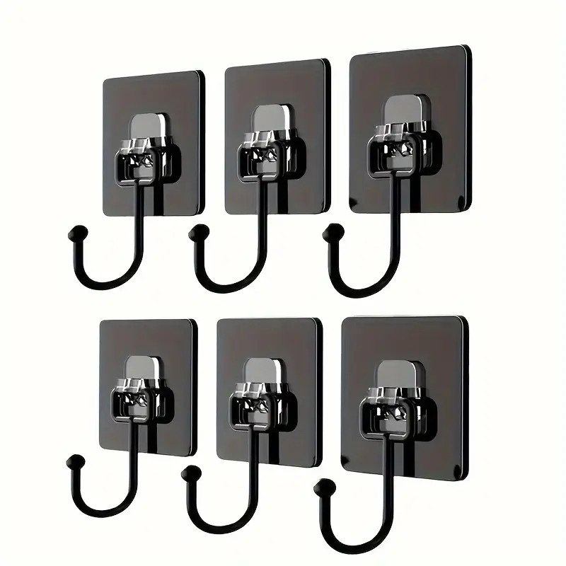 6pcs Strong Adhesive Wall Hooks