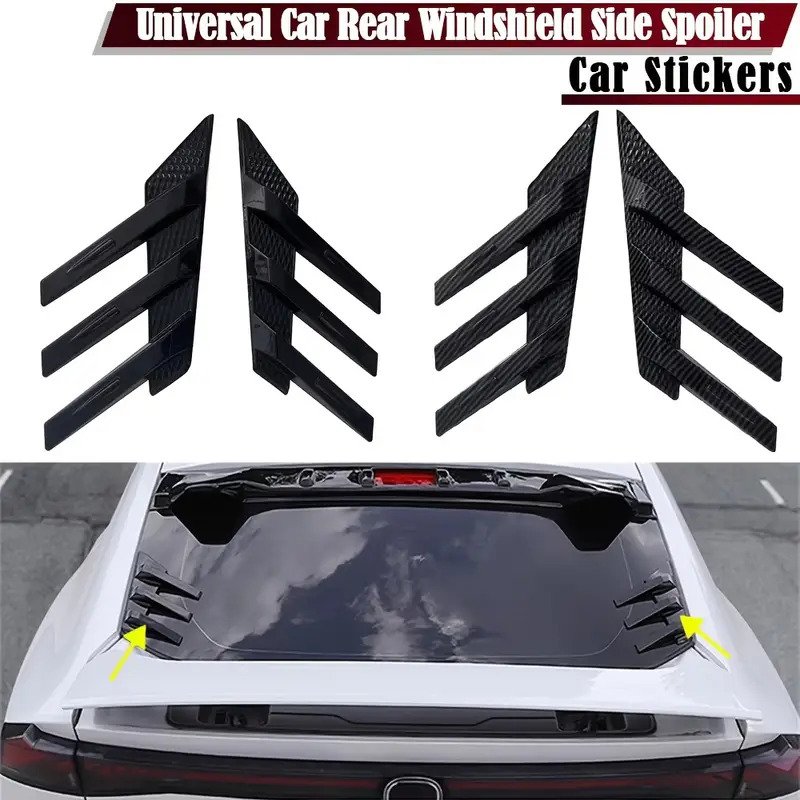 Car Modification Rear Window Side Spoiler