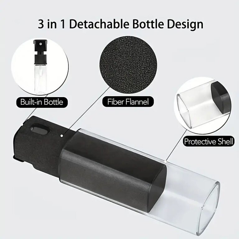 Cleaning Bottle Set with Microfiber Cloth