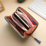 Color Block Long Wallet Women'S Clutch