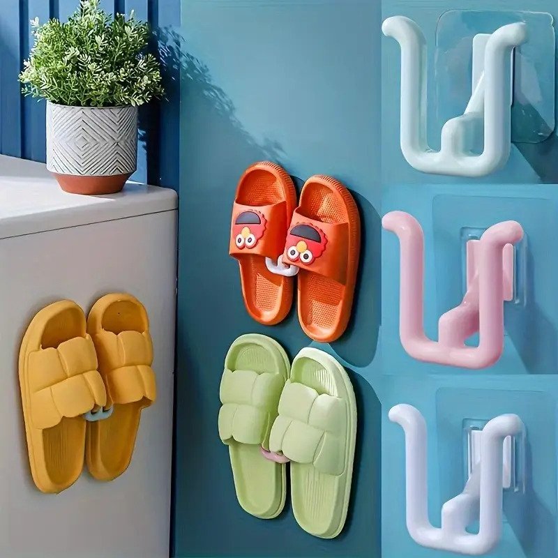 Colorful Self Adhesive Slipper Racks