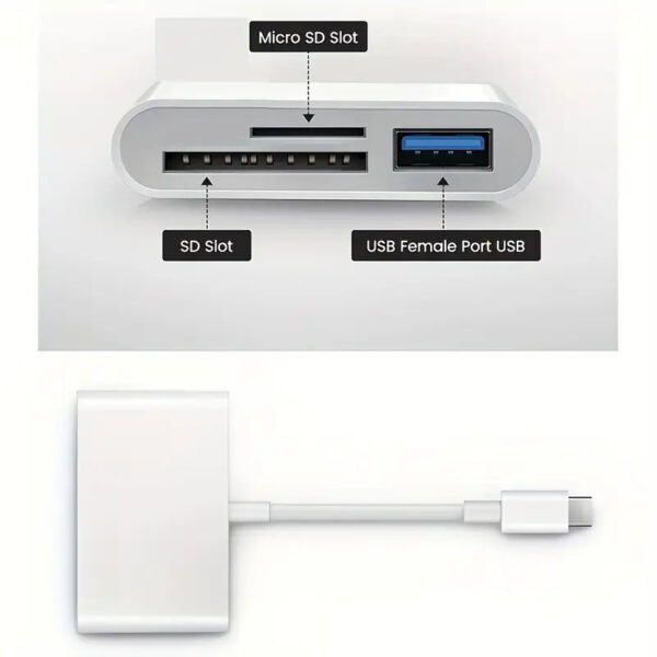 Compact USB C to SD Card Reader