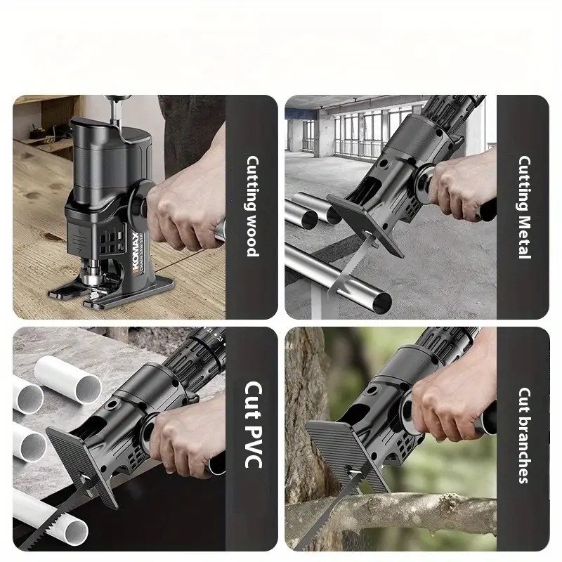 Cordless Drill to Reciprocating Saw Converter