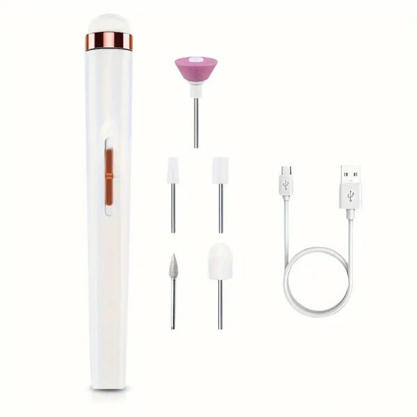 Electric Nail Drill With 5 Attachment Drill Bits