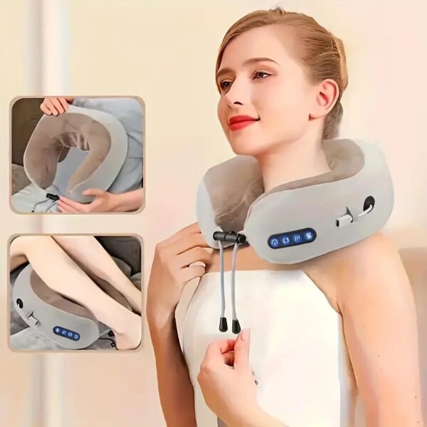 Electric U Shaped Massage Pillow for Neck Support