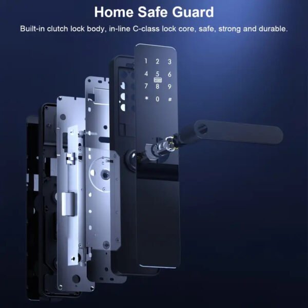 Electronic Keyless Entry Door Lock with Fingerprint