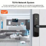 Electronic Keyless Entry Door Lock with Fingerprint