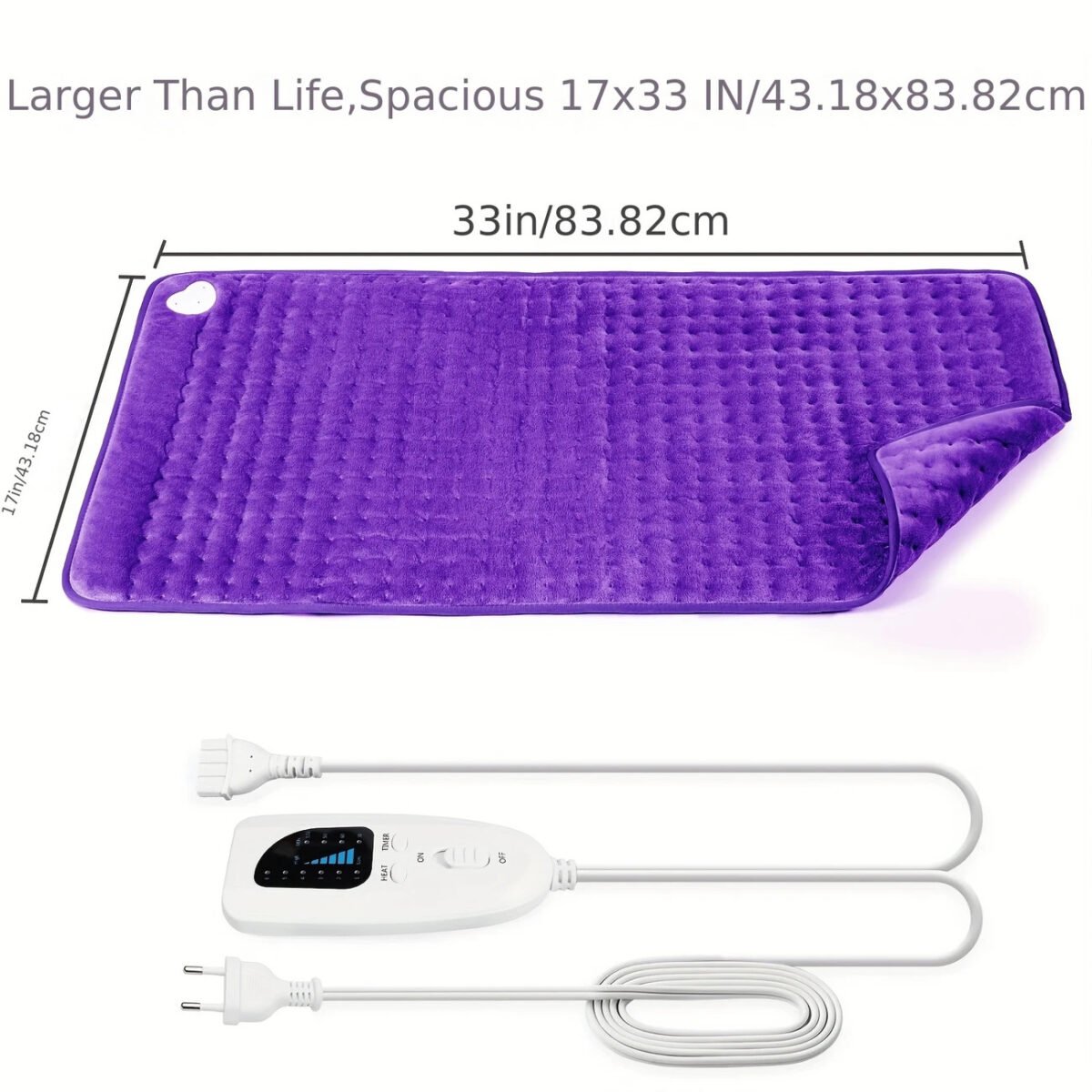 Extra Large Heating Pad with 6 Temperature Settings1