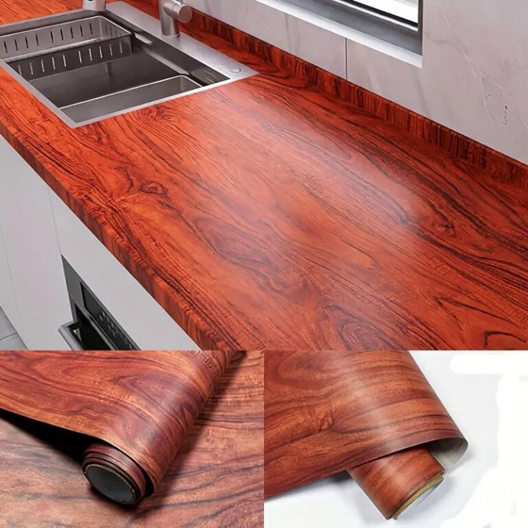 Glossy Wood Grain Wallpaper
