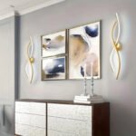 Golden Modern LED Wall Sconce