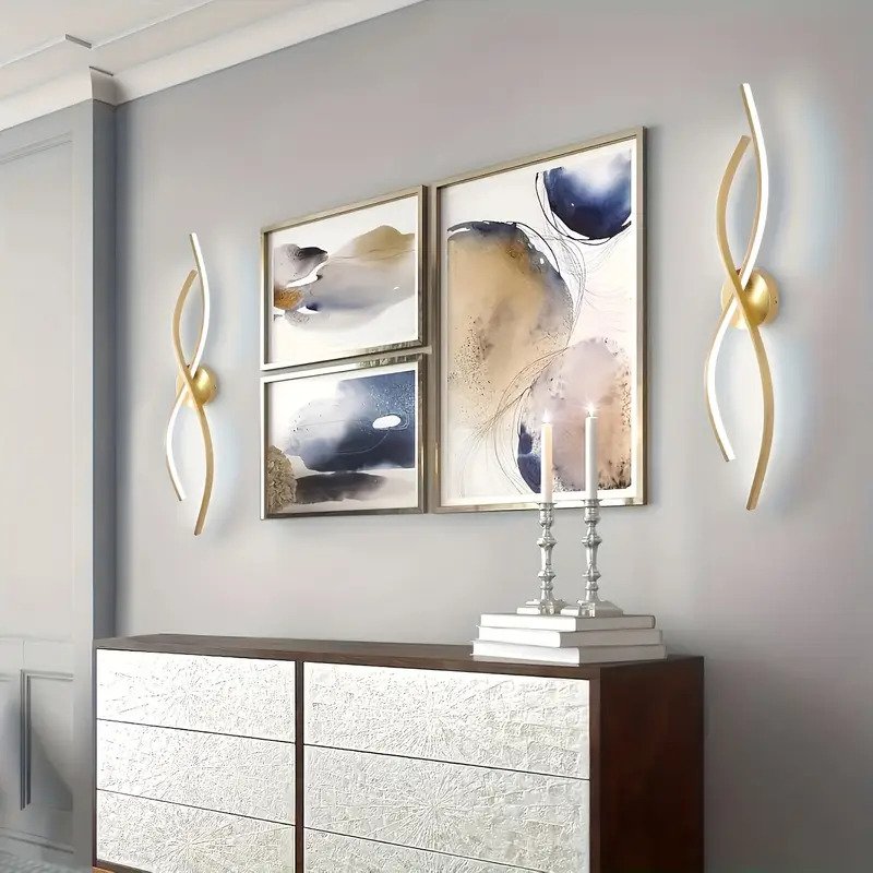 Golden Modern LED Wall Sconce