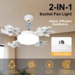 LED Smart Ceiling Fan Light