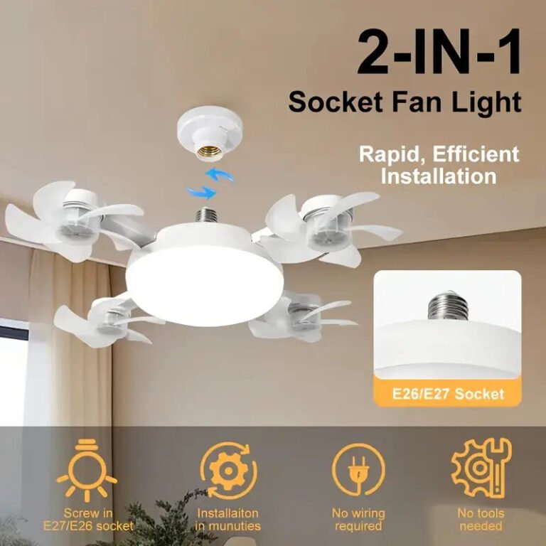 LED Smart Ceiling Fan Light