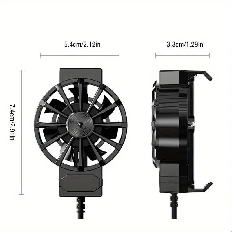 Mini Turbo Hurricane Mobile Phone Cooling Fan2