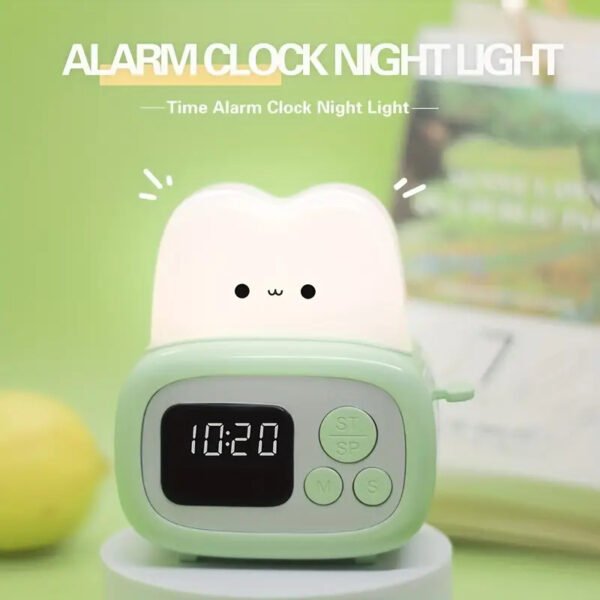 Modern Alarm Clock Night Light