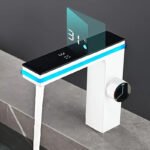Modern Bathroom Sink with Digital Display