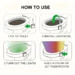 Motion Sensor Toilet Seat Light