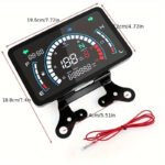 Motorcycle Digital Speedometer with Bracket