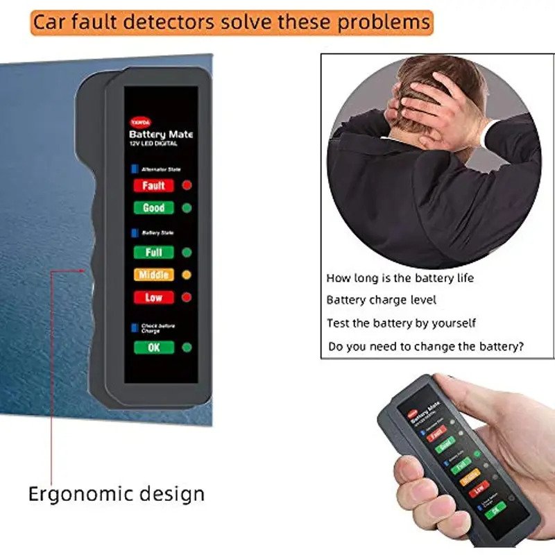 Motorcycle and Car Battery Diagnostic Tool