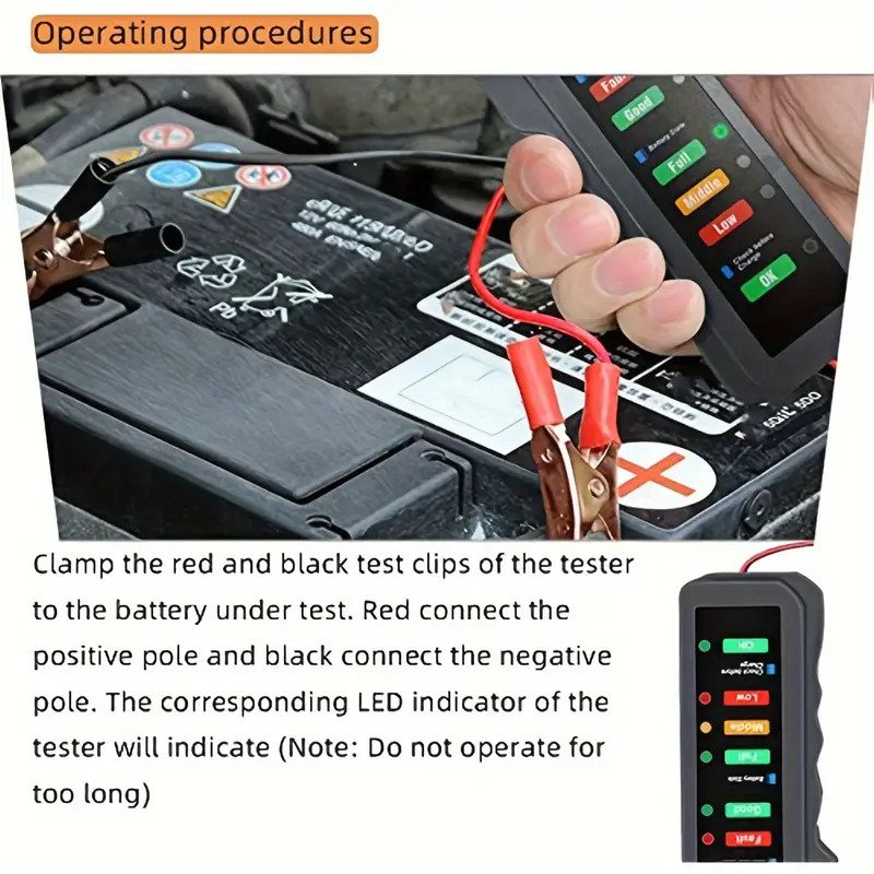 Motorcycle and Car Battery Diagnostic Tool
